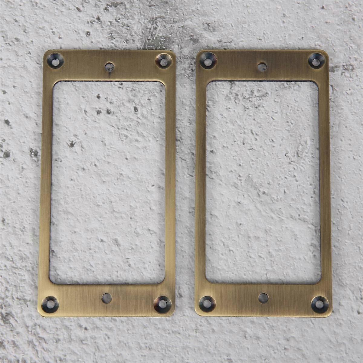 2st Humbucker Pickup Frame, Montering Ring Cover Ram för Elgitarr, Mässing Metall
