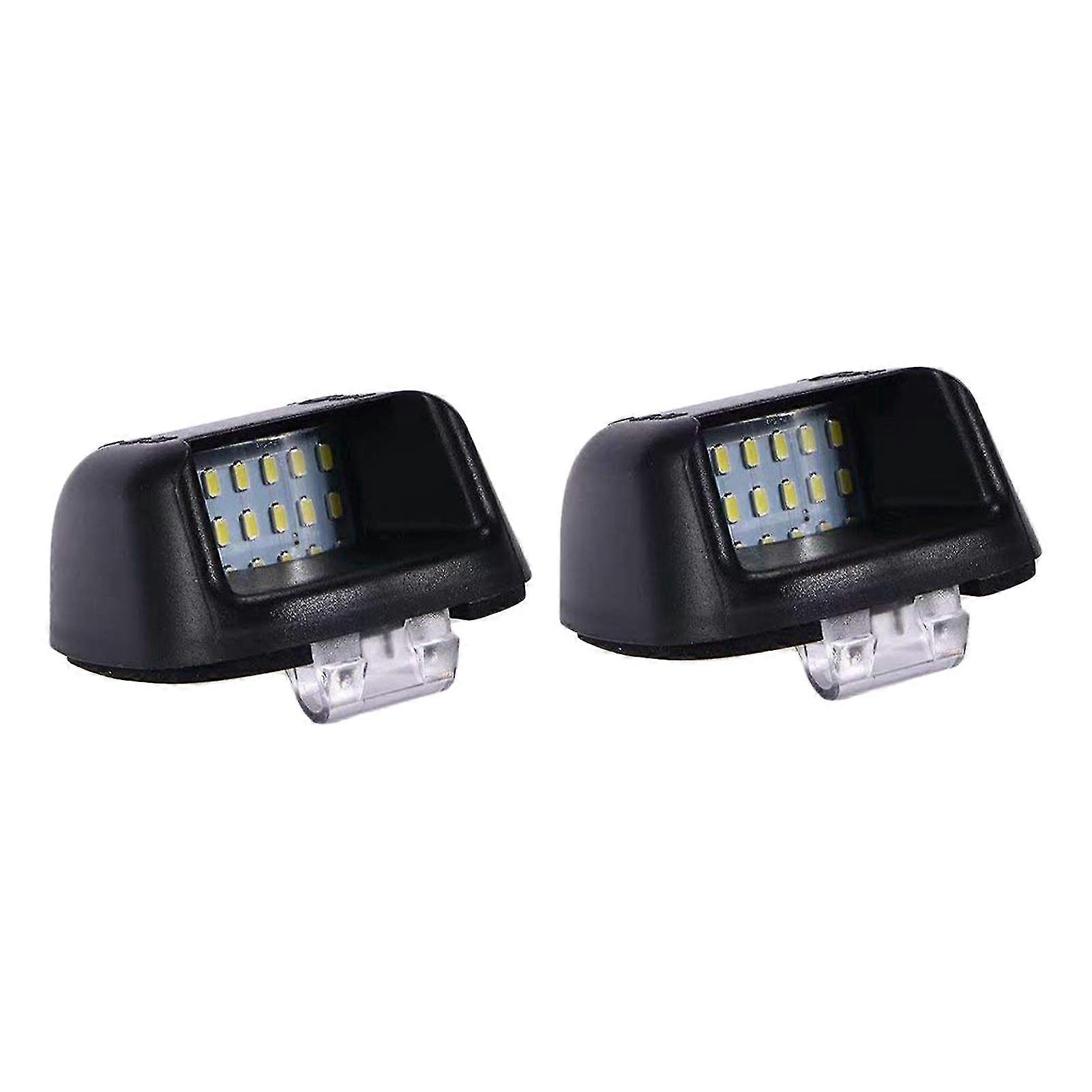 2pcs Rear Auto Practical LED License Plate Light Durable For Nissan Navara D40