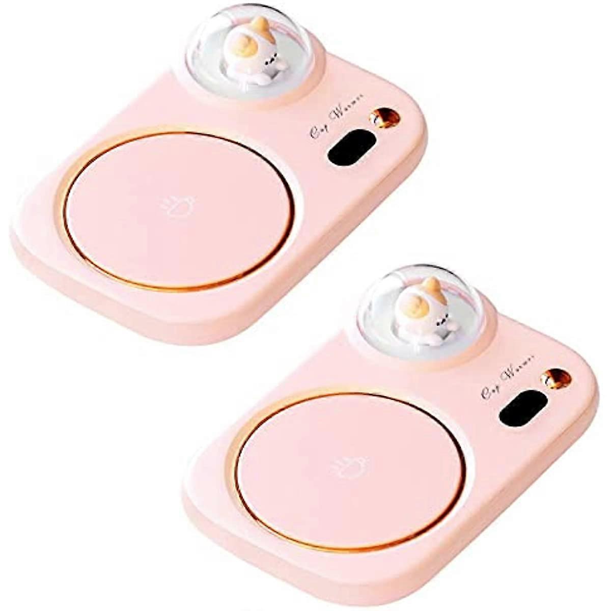 1pcs Smart Coffee Mug Warmer  Coffee Cup Heater with Cute Cat Night Light  Auto Shut Off  3 Temperature Setting LED Display