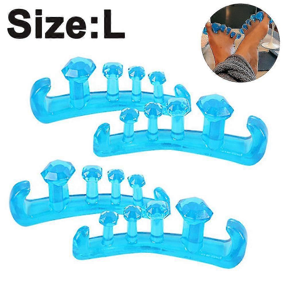 Toe Separators Compatible With Overlapping Toes - Hammer And Crooked Straightenersblue2pcs