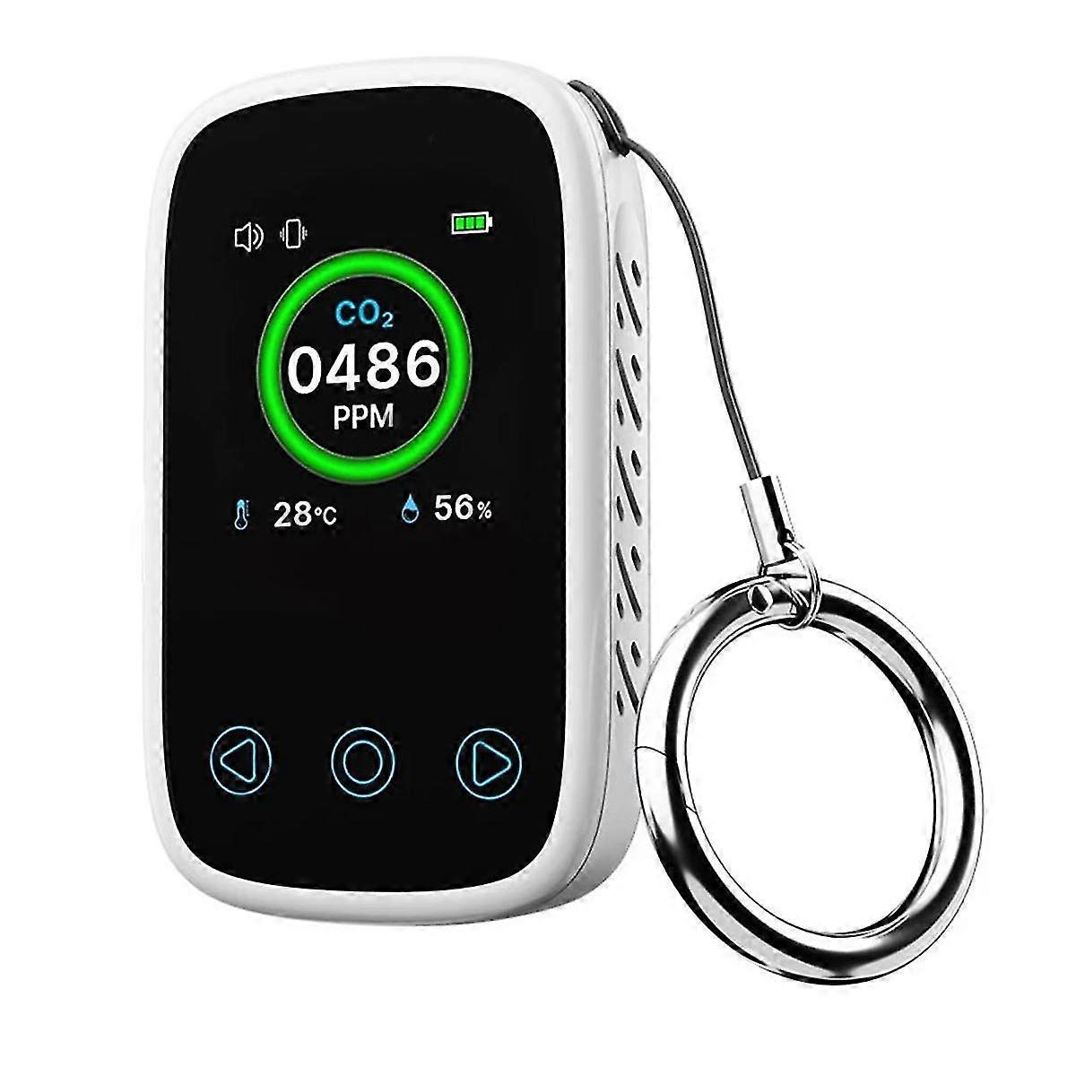 3 In 1 Air Quality Meter Co2 Temp Humidity Tester Lcd Screen Ndir Sensor Carbon Dioxide Detector With Voice Alarm