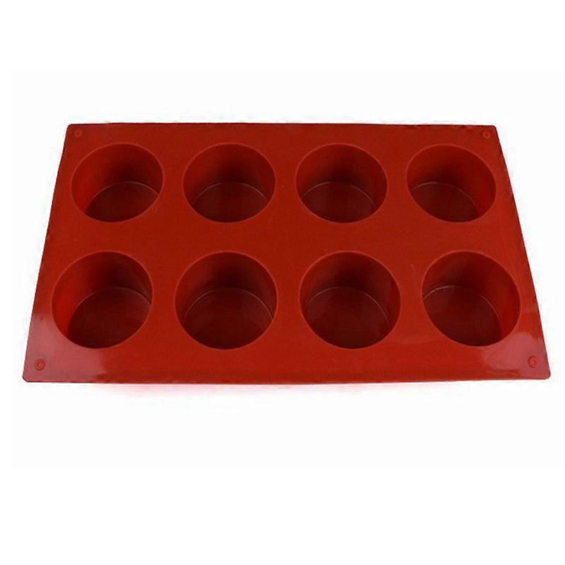 8 Cavity Round Silicone Molds for Handmade