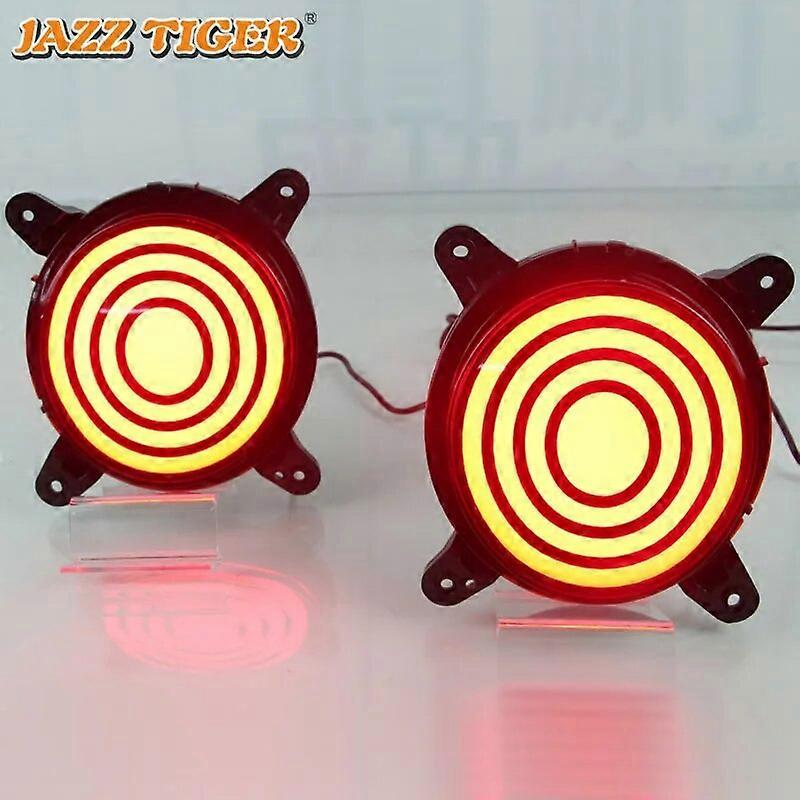 2-in-1 Functions Car LED Rear Fog Lamp Brake Light Rear Bumper Decoration Lamp For Hyundai Grand I10 2017 2018 2019