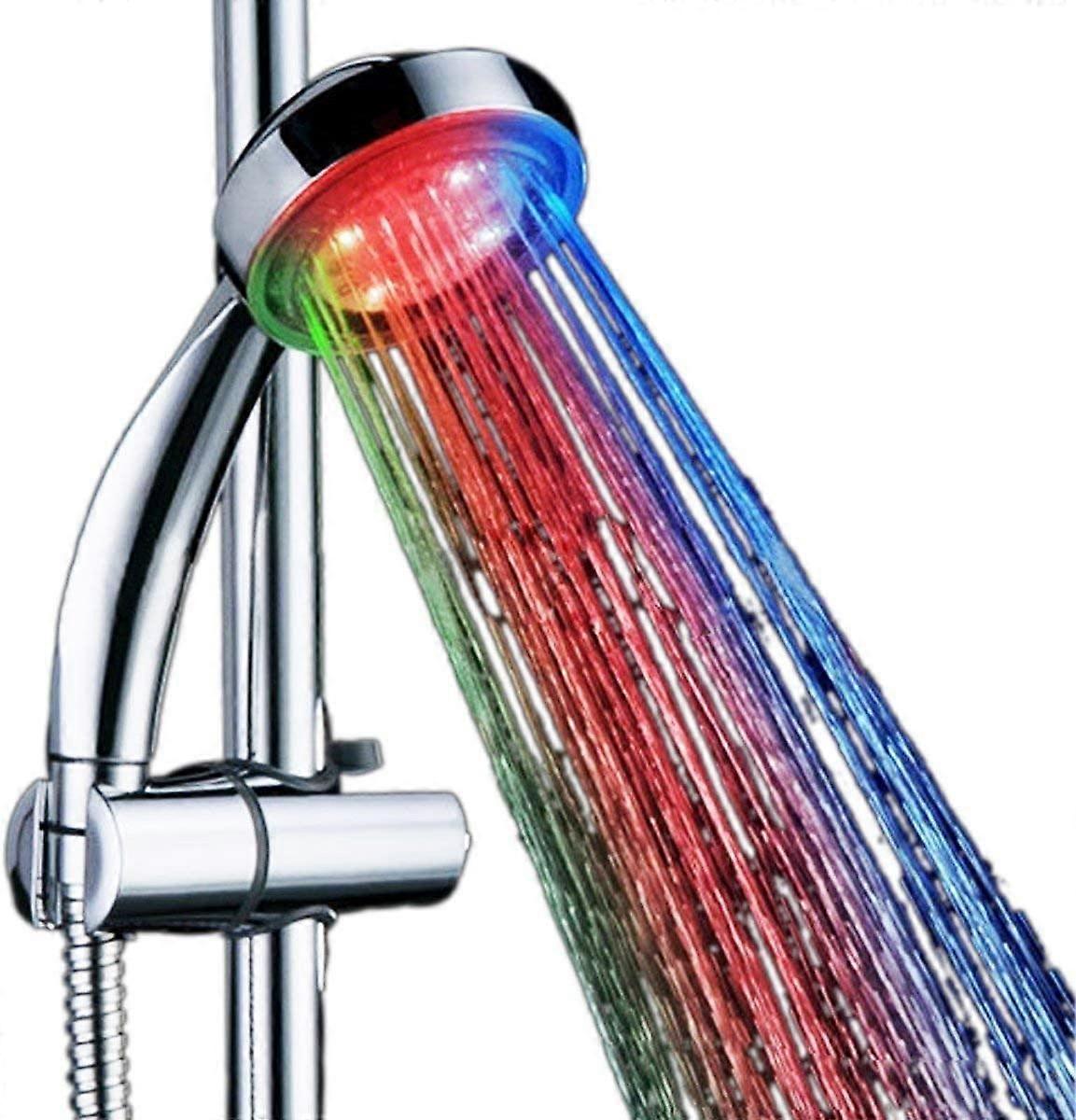 7 Color LED Shower Head, Multicolor, Universal Fit