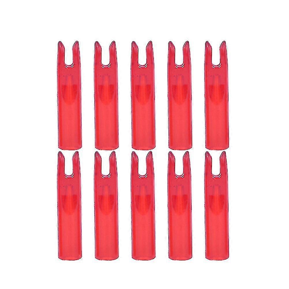 50pcs flecha vermelha flecha caça flecha caudas acessórios seta interna extremidade adequada para eixo de 6mm