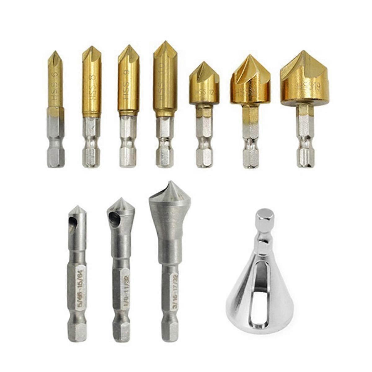Chamfering Tool for Chamfering Machine with 90-Degree Inclined Hole is Combined and Sleeved with Ch
