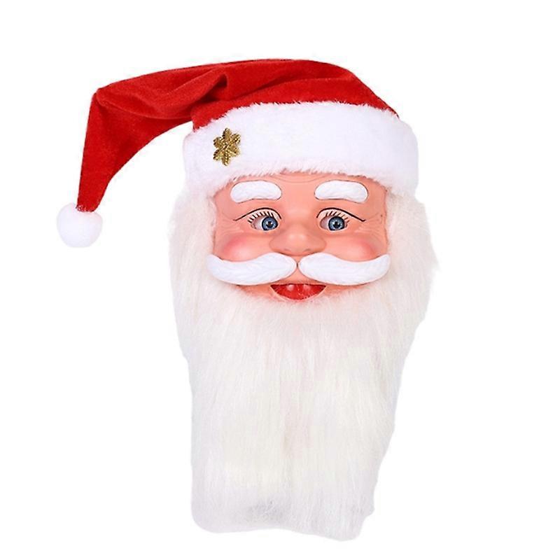 Singing and Dancing Electric Christmas Santa Hat, Plush Funny Swing Moving Santa Hat for Xmas New Year Party