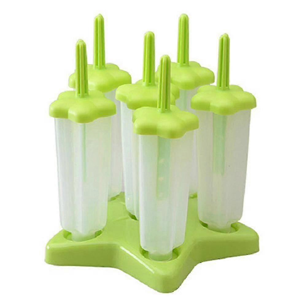 Popsicle Molds Silicone Ice Pop Molds Bpa Free Popsicle Mold Reusable Easy Release Ice Pop Make(green,pentagon)