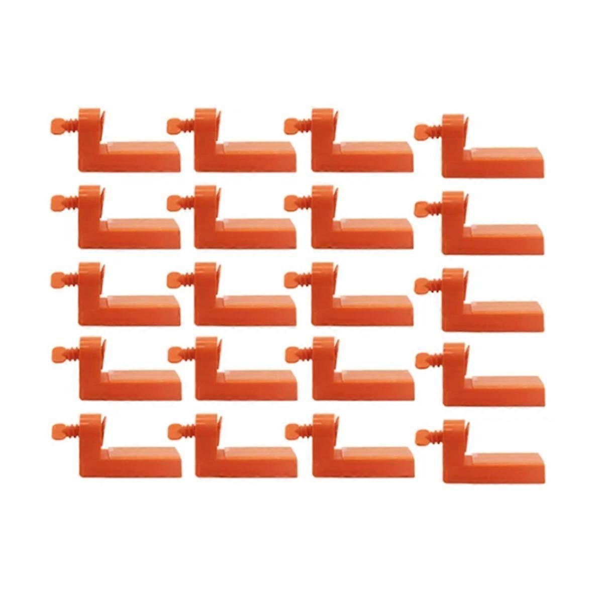 20Pcs Male Angle Tile Leveling System Clips Spacers with Tape for Floor Wall Ceramic Fixing Laying