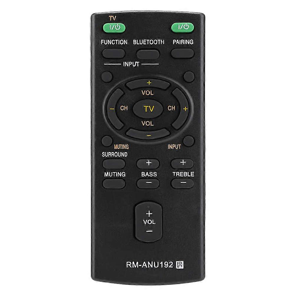 -ANU192 Bluetooth Speaker Remote Control for Sound Bar SACT60BT -WCT60 SSWCT60 HT-CT60BT HTCT60BT S