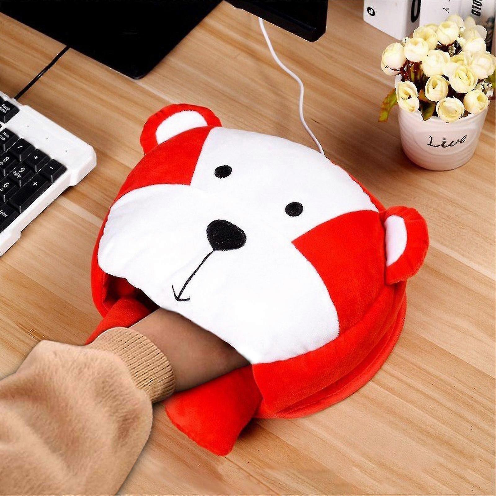 Usb Heated Mouse Pad Mouse Hand Warmer With Wristguard Warm Winter