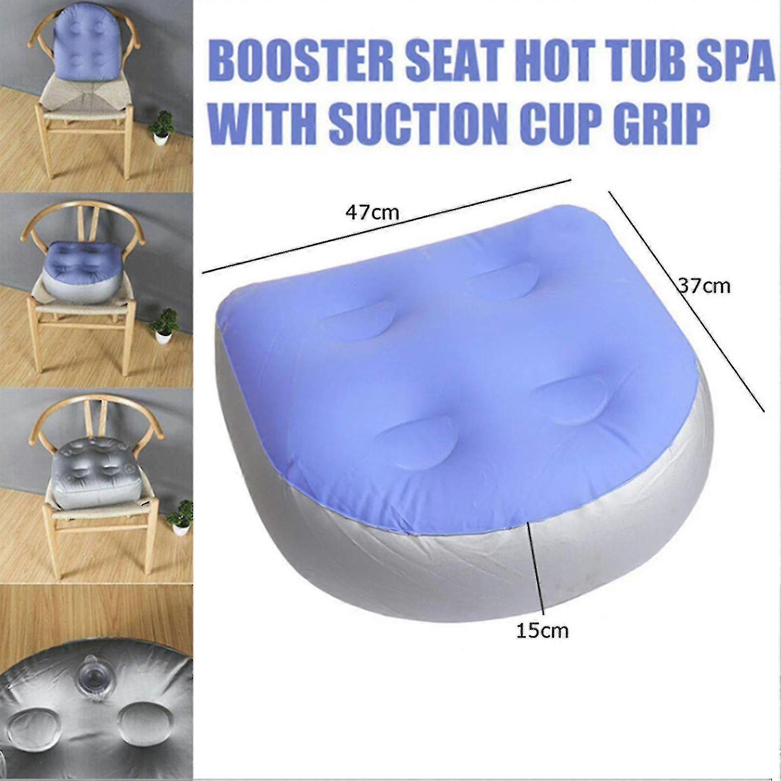 Booster Seat Inflatable Cushion Chair Backrest With Suction Cups Spa Inflatable Cushion Inflatable Pad For Adults Kids - JA