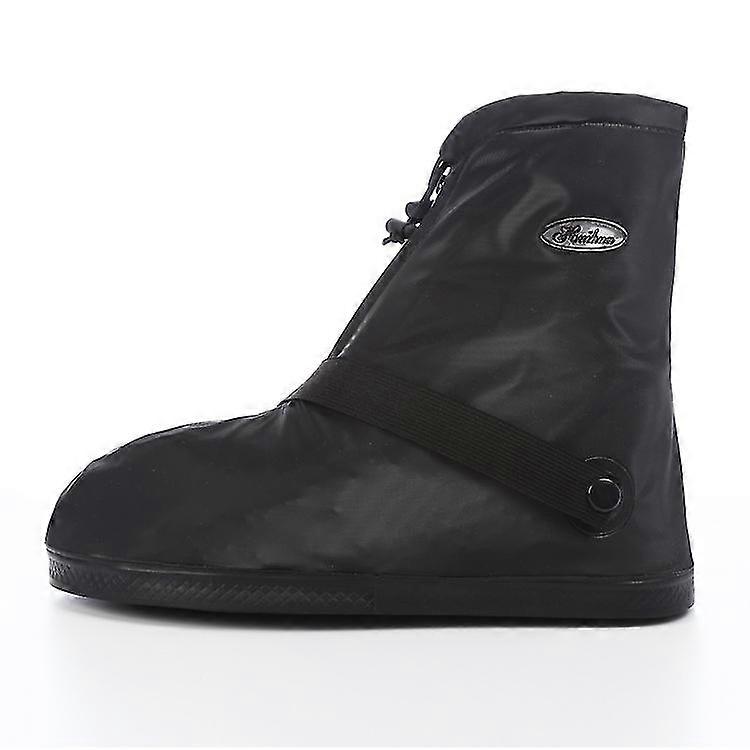 Engrossado com zíper impermeável camada à prova de chuva tampa de sapato à prova de areia Capa de sapato ao ar livre