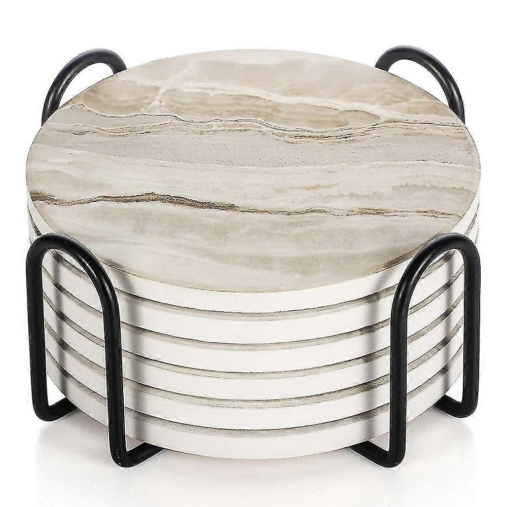 Drink Coasters With Holder,for Table Top Protection,suitable For Kind Sofcups