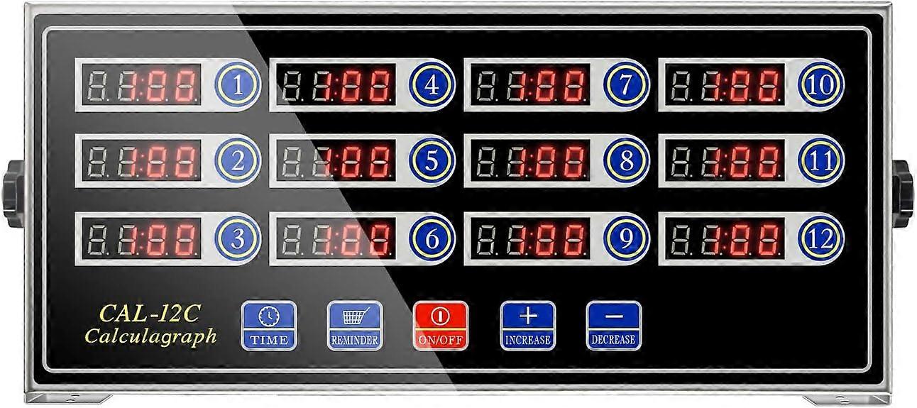 12 Channel Commercial Kitchen Digital Timer for Cooking
