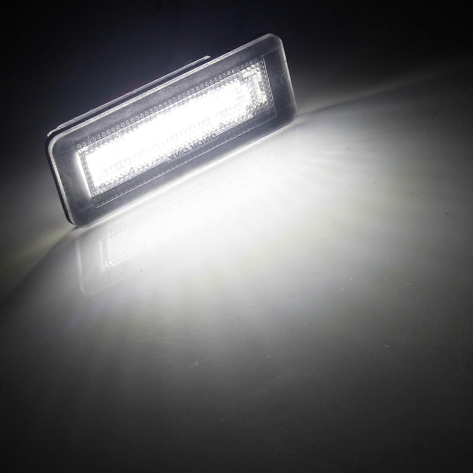 ANGRONG 2x 18 SMD CANBUS White LED License Number Plate Light For Benz Smart Fortwo 451 Coupe 2007-15