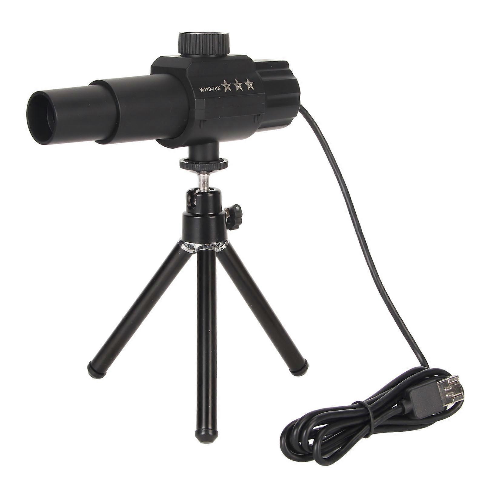 W110 USB Smart Digital Telescope 70X Zooming HD 2MP Portable USB Telescope with Tripod for Computer Remote Recording Video