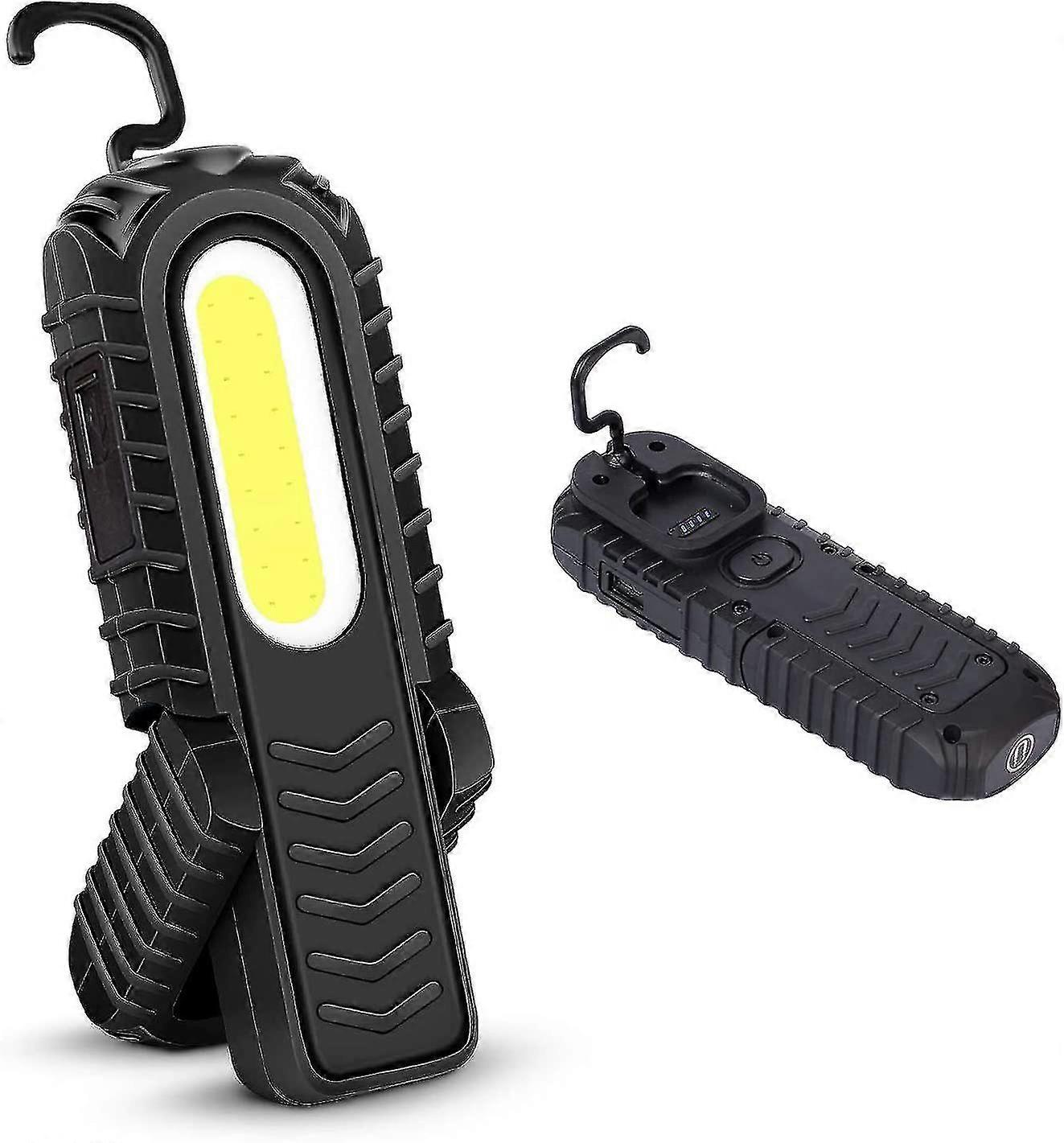 Rechargeable Led Work Light, 5w Cob Front Led Inspection Lights With Hook