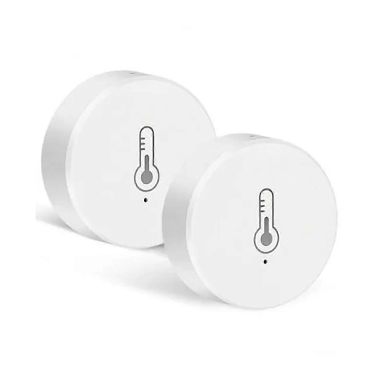 2PCS Tuya ZigBee Smart Temperature and Humidity Sensor Work with Alexa Home Smart Life App Control