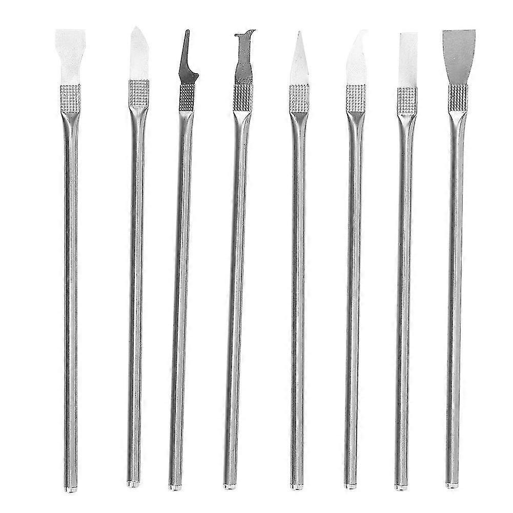 Metal Phone Opening Pry Tool - 8 in 1 Single End for Motherboard, CPU, and Chip Removal