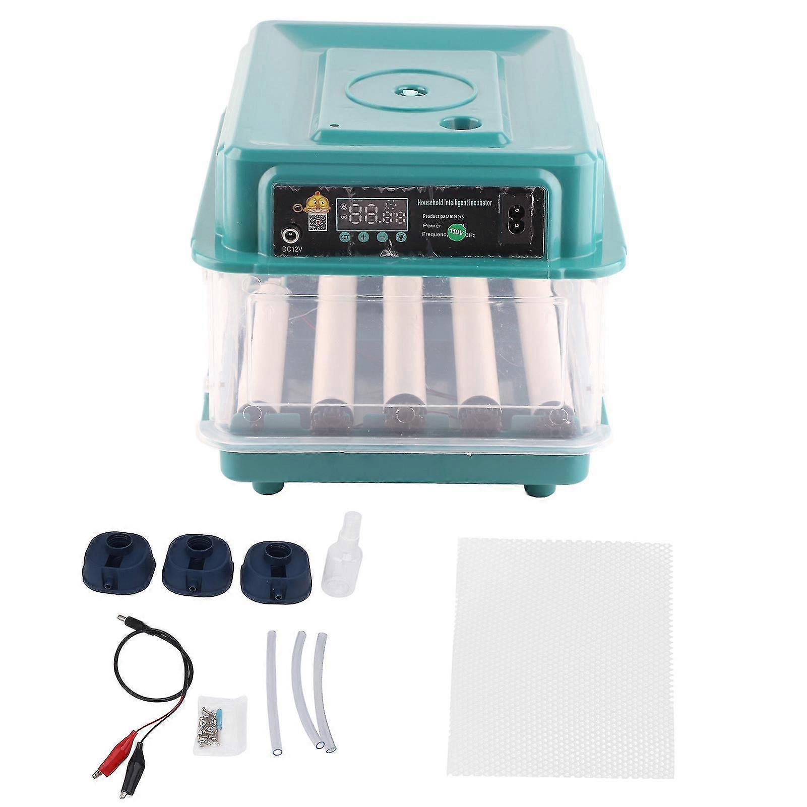 Automatic Adjustable 12-Egg Incubator with Household Egg Turner - US Plug 110V