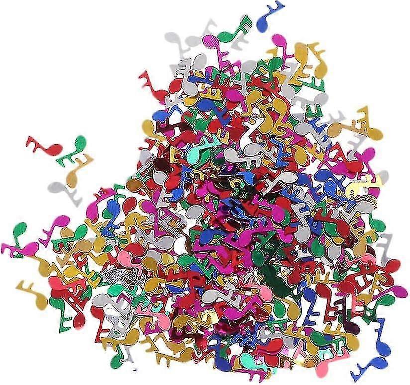 ملاحظة الموسيقى قصاصات ورق ملونة حزب ديكور الجدول لحفل زفاف عيد ميلاد الزفاف دش حفلة موسيقية