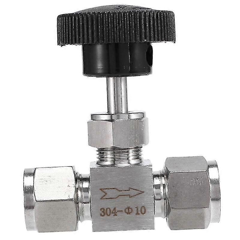 調整可能なニードルバルブ O.d10mm チューブ ステンレス鋼 304 高圧 耐酸性 ストレートカードセット