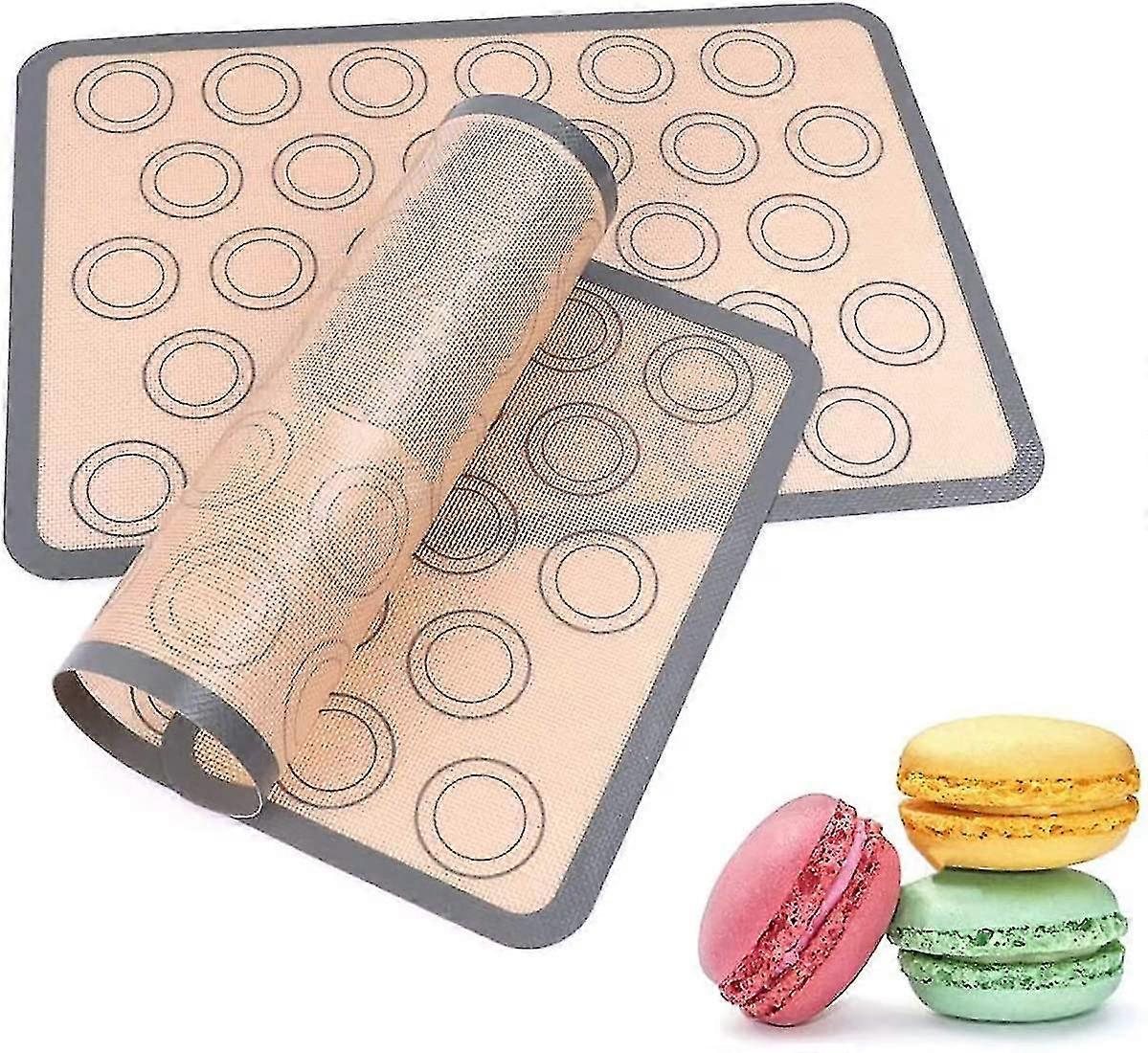 Silikon-Backmatten, 2er Pack Durable Backmatte, Nicht klebrige Gebäckmatte mit