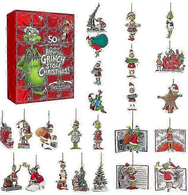 24pcs Green Monster Countdown Blind Box