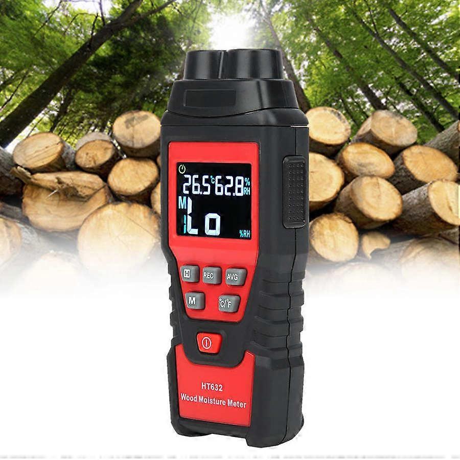 Wood Moisture Meter Wood Damp Detector HT632 Timber Humidity Tester Wood Humidity Measuring Testing Tool