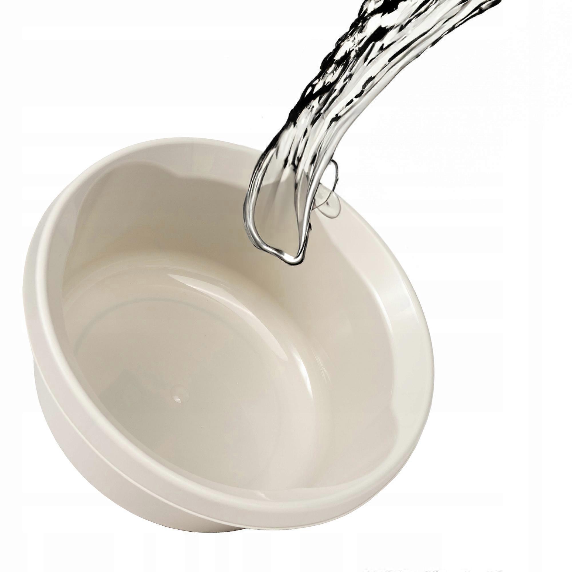 KADAX Lavadero Redondo de Plástico 2L Blanco