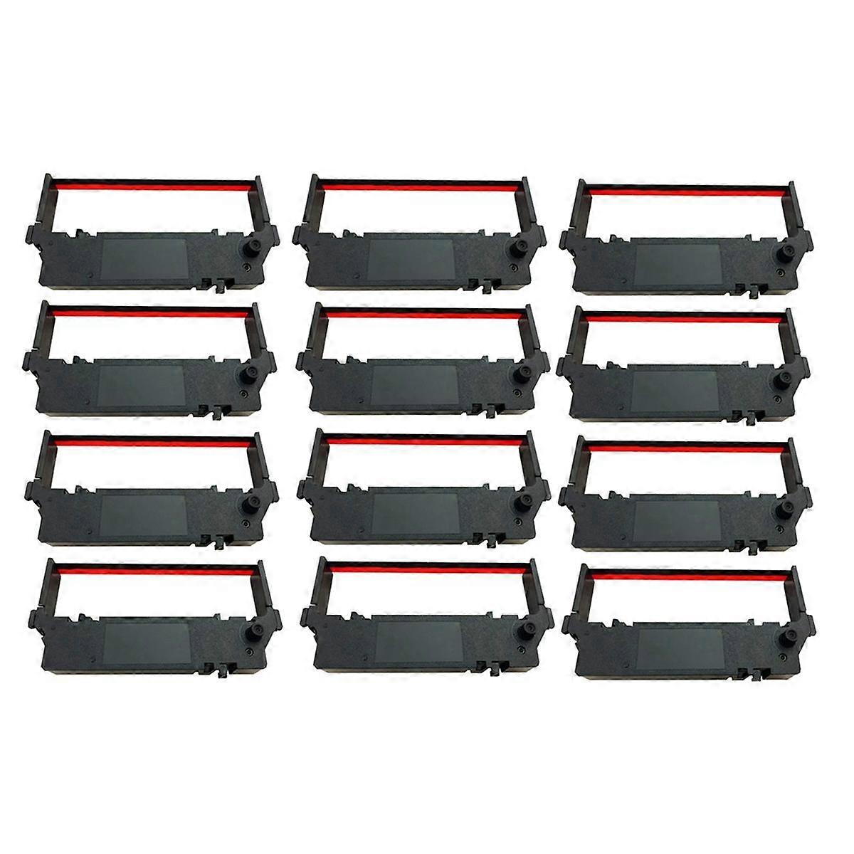 12Pcs SP700 Printer Ribbon Black and Red Printer Ribbon for Star RC700 SP700 SP712 SP712R SP717 SP742R SP747 SP740