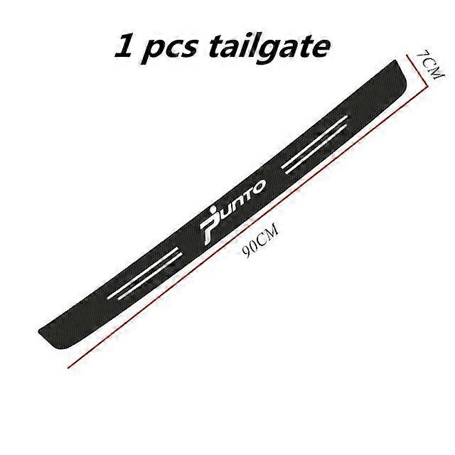 ملصقات ألياف الكربون لقطع غيار السيارات، عتبة الباب، واقي عتبة المصد، شريط لاصق لملحقات فيات بونتو