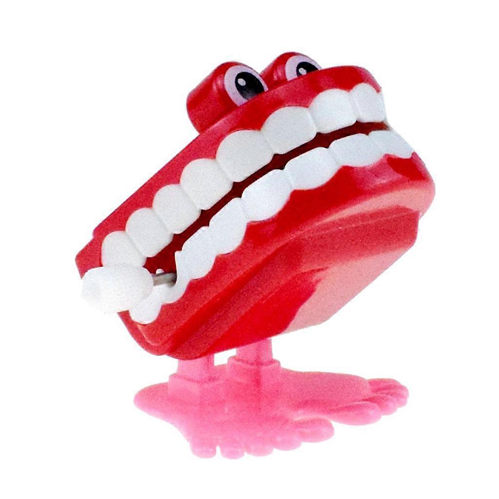Clockwork Jumping Denture Educational Mechanical Toys Halloween Prank Decoration