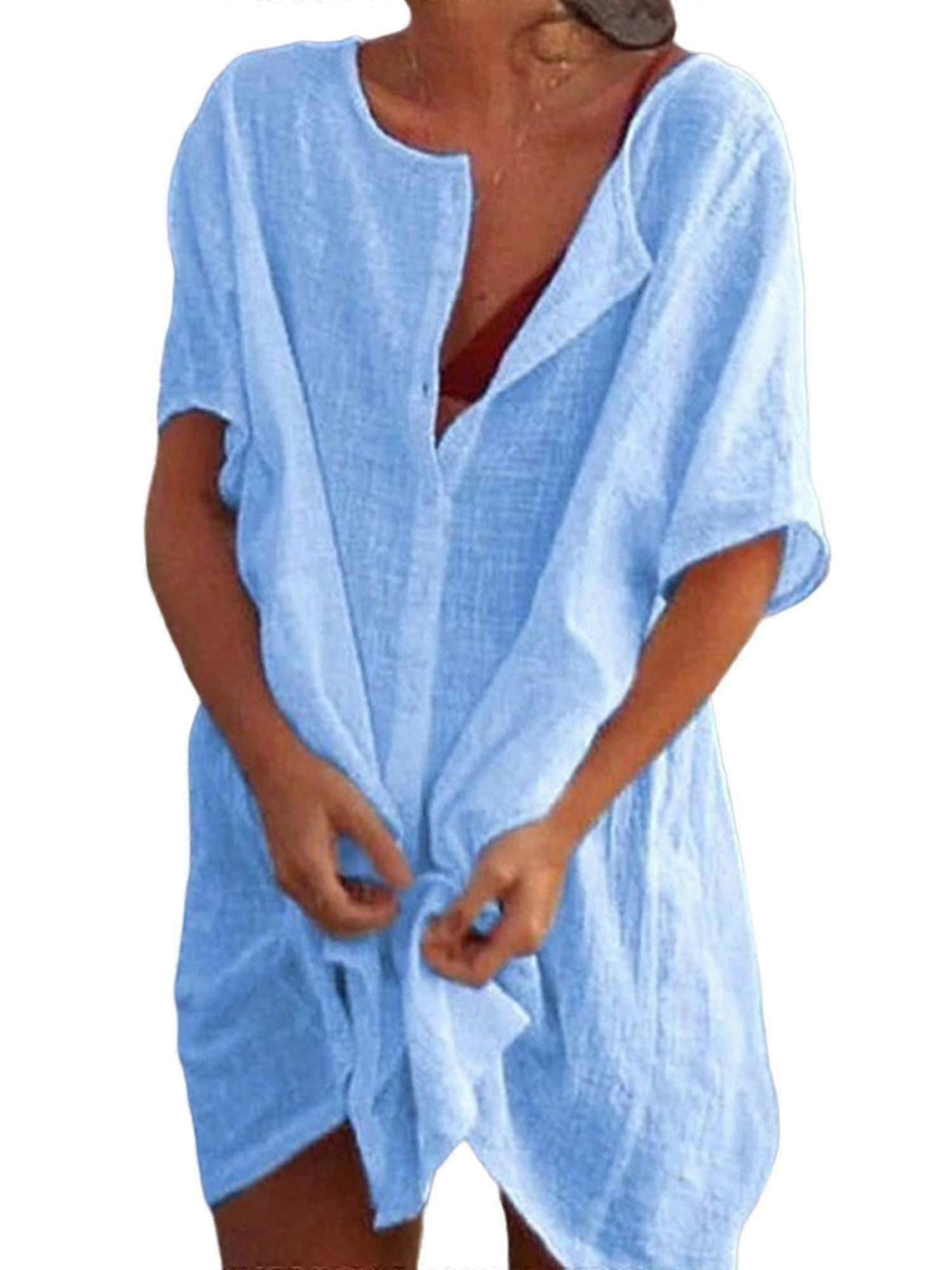 Robe en lin de coton pour femmesRobe en lin de coton pour femmes