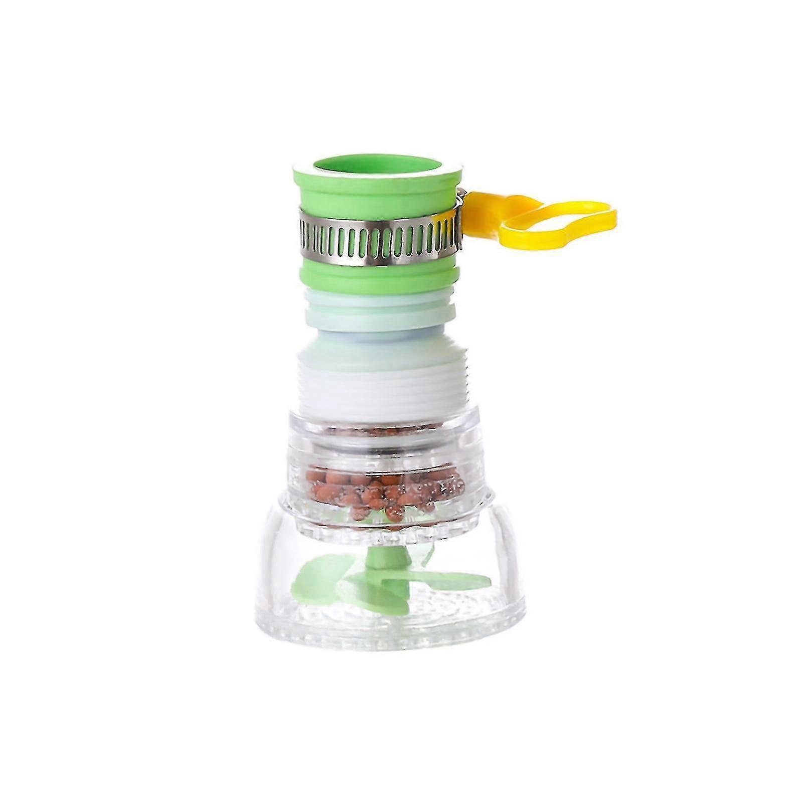 Green Telescopic Kitchen Faucet Filter Nozzle With Water Saving And Anti-splash Design