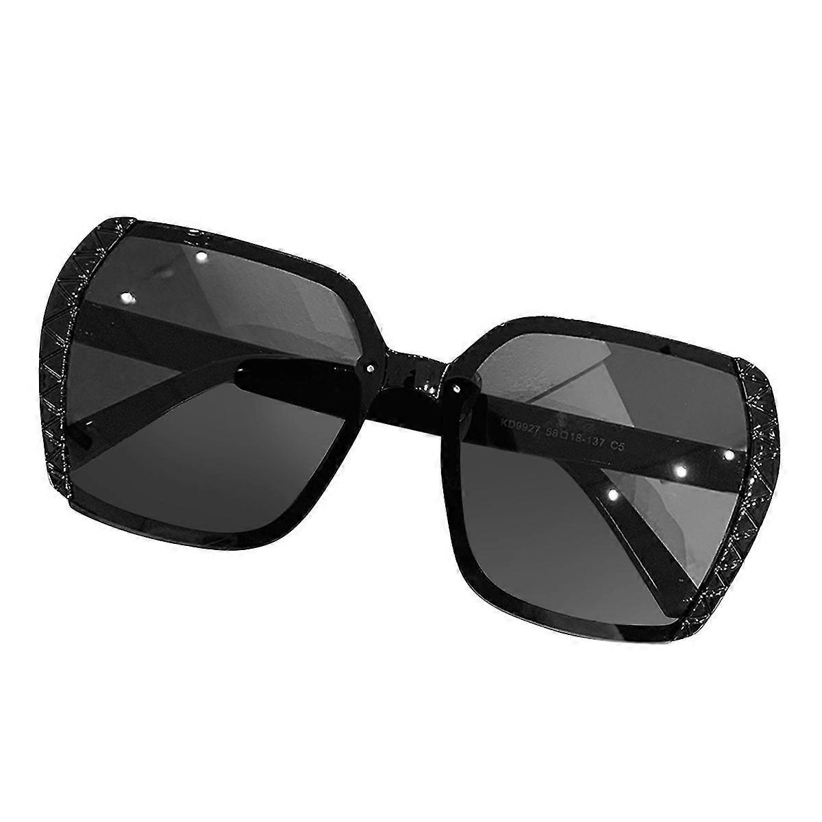 Large Frame Face Small Glasses Retro Square Sunshade Sunglasses 1