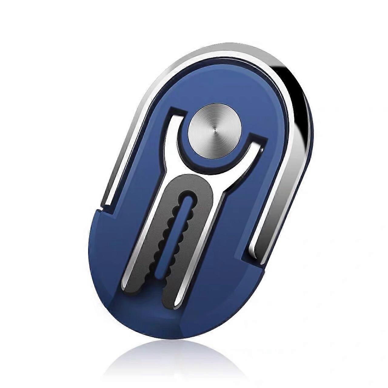 Blue Versatile Mobile Phone Holder 3 in 1 360 Degree Rotation Mobile Phone Ring Holder for Car Home