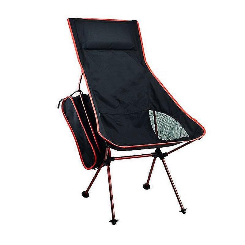 屋外折りたたみ椅子釣りガーデニング登山キャンプチェア(赤)