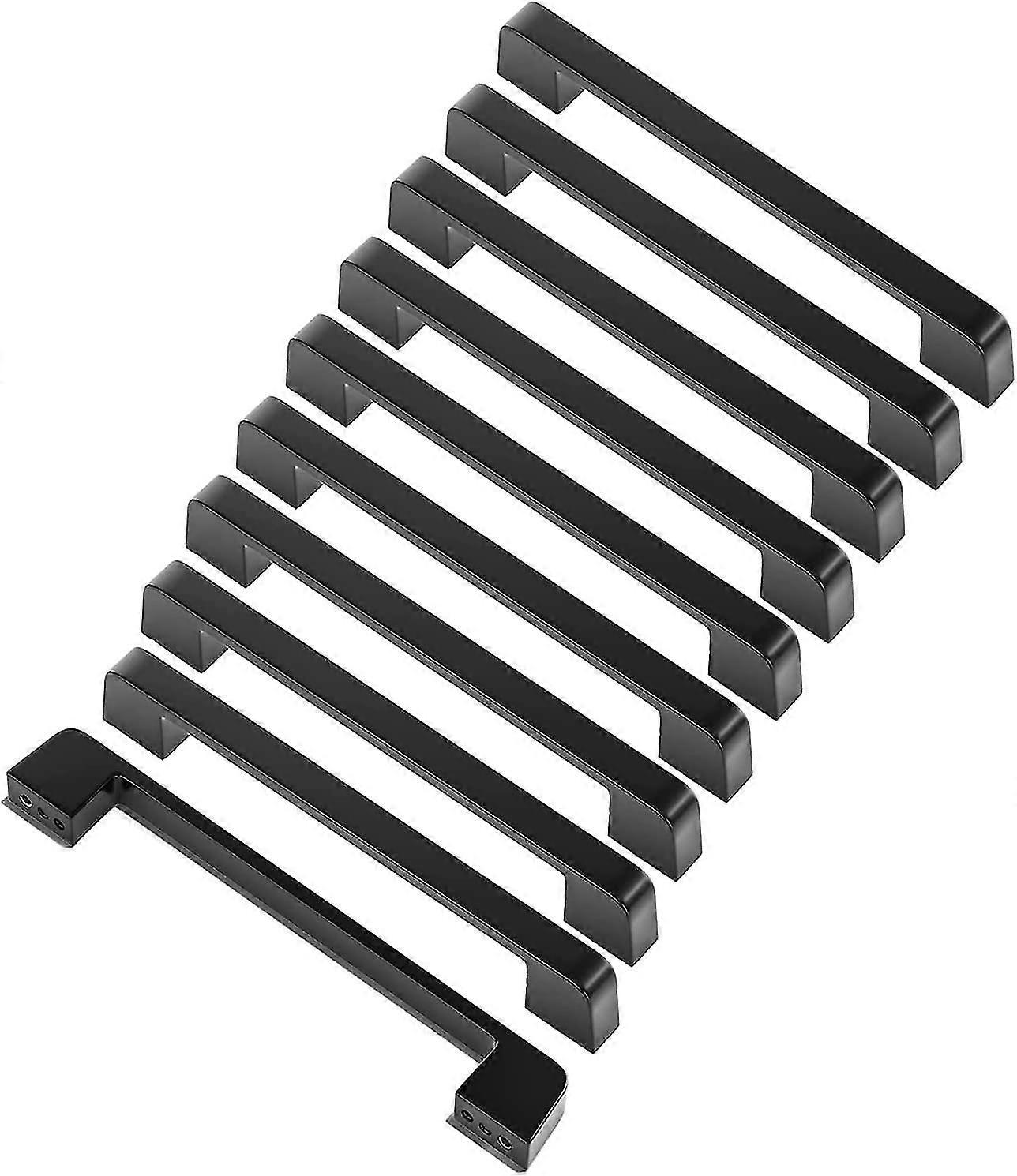 10 Stück Möbelgriff-Achsabstand 128mm-schwarz