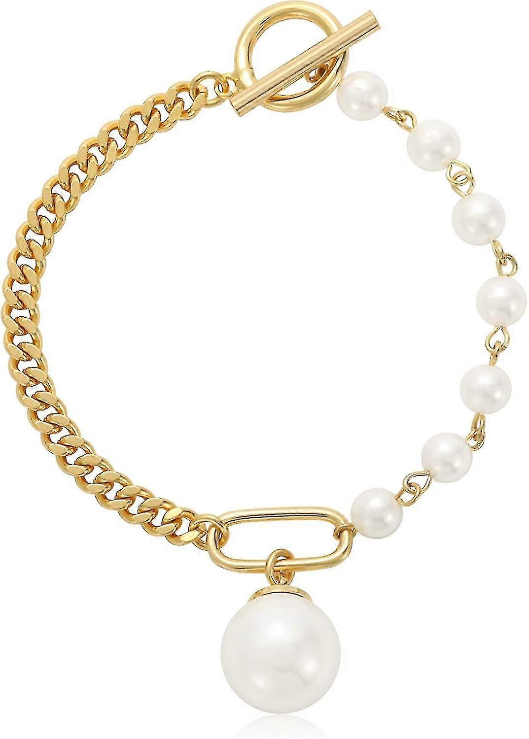 Moon Star Link Bracelet, 16k Gold Plated Adjustable Cuban Chain Bracelet | Sparkling Zircon Bracelet Tw
