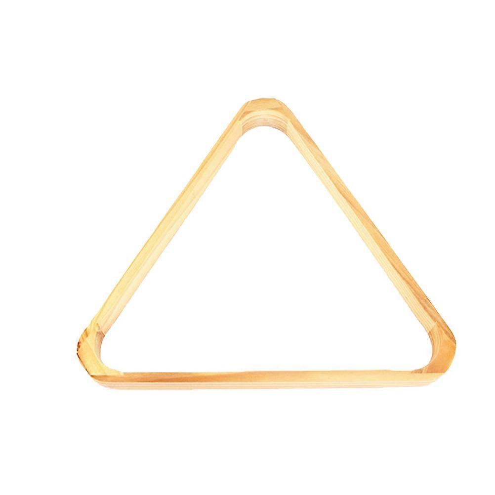 Solid Color Wooden Triangle Snooker Pool Billiards Tripod Ball Rack Swing Ball Holder Triangle Ball Frame Pool Table Accessories for Standard Balls Ga