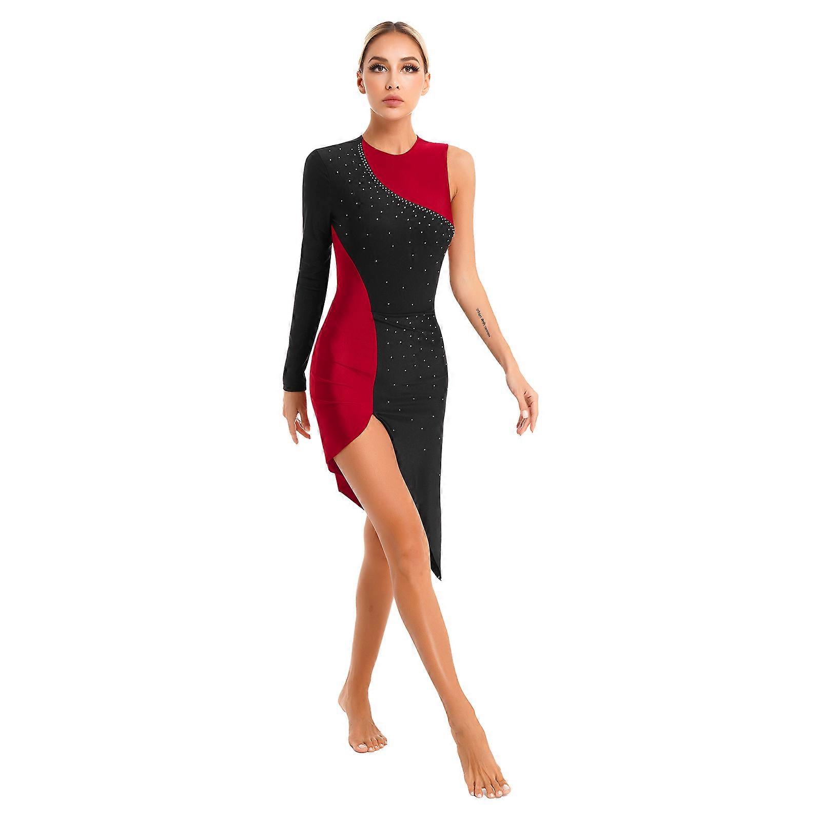 navy blue dress for baby girl Asymmetrical Mesh Tank Dress - Balera Performance main image 1