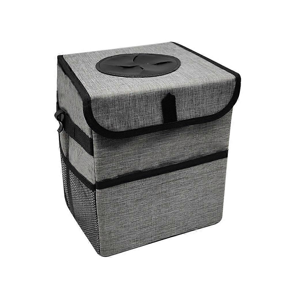 Car Hanging Waterproof Trash Can with Lid