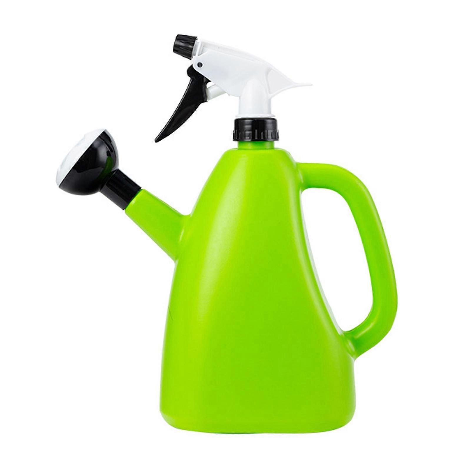 MengXi 1.3L Practical Atomization Watering Can Press Type Large Capacity Plastic Watering Bottle for Garden