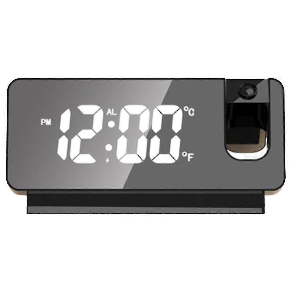 Projection Alarm Clock Snooze Function Backlight Projector Clock B