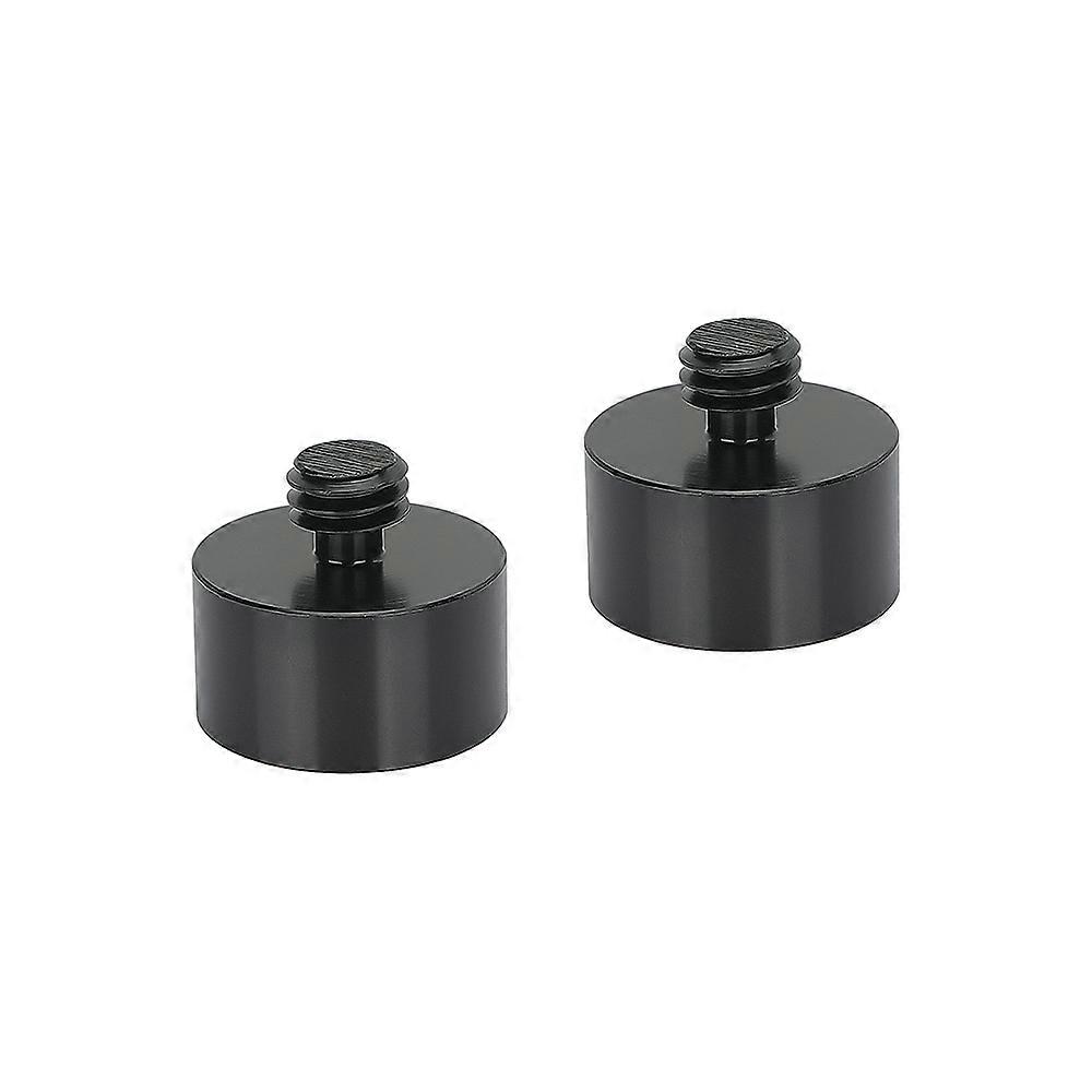 Lanxri 3/8"-16 Male To 5/8"-27 Female Thread Screw Adapter Aluminum Alloy Construction (2 Pieces)