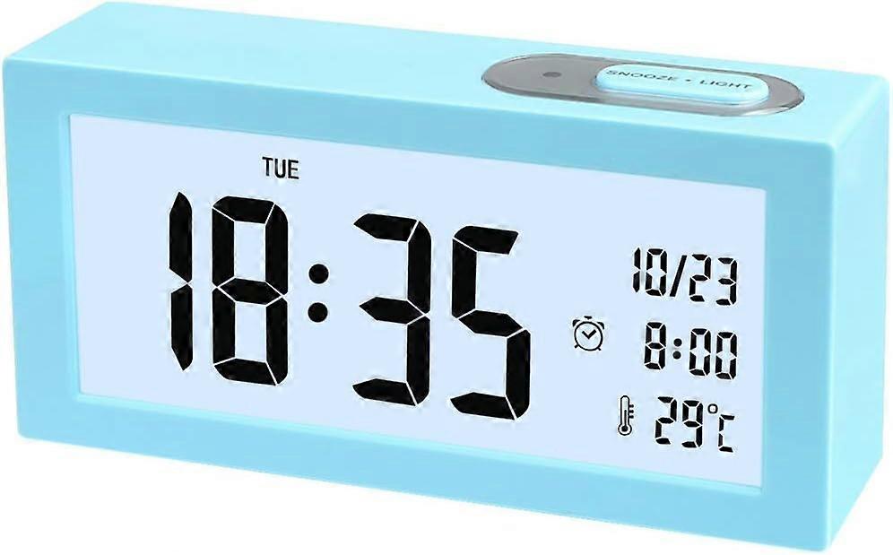 Large LCD Display Digital Alarm Clock with Snooze Function - Wake Up on Time with Ease