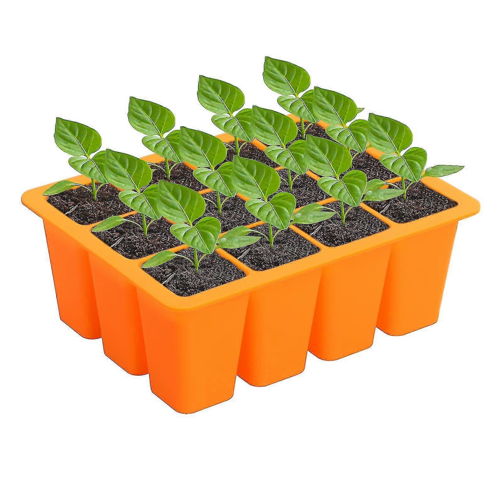 Seed Starter Tray Seed Starter Kit With Humidity Dome Seed 12 Cells Starting Trays Plant Starter Kit And Base Mini Greenhouse Germination Kit For Seed