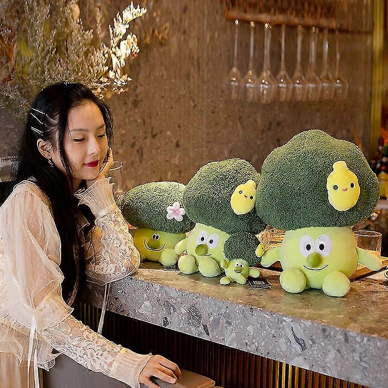 Söt simulering Broccoli Citron Docka Plysch Leksak Liten Hänge Docka Blomkål Kudde Trasa Docka Födelsedagspresent Pojke Flicka